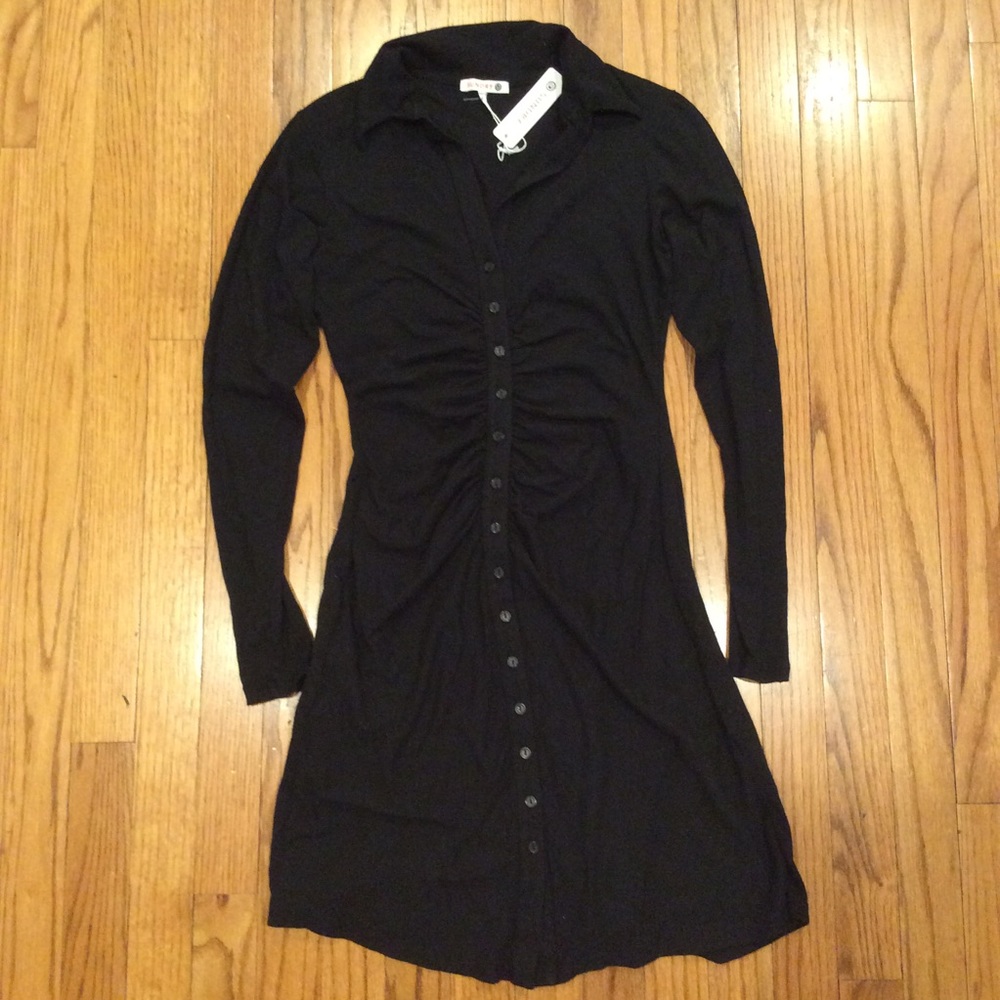 NWT NEWAnthropologie Sundry Ruched Cotton Dress